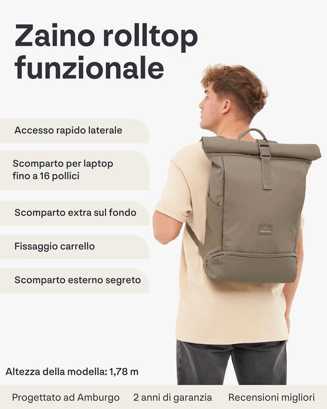 Detalle de Johnny Urban Allen Large zaino 19 L