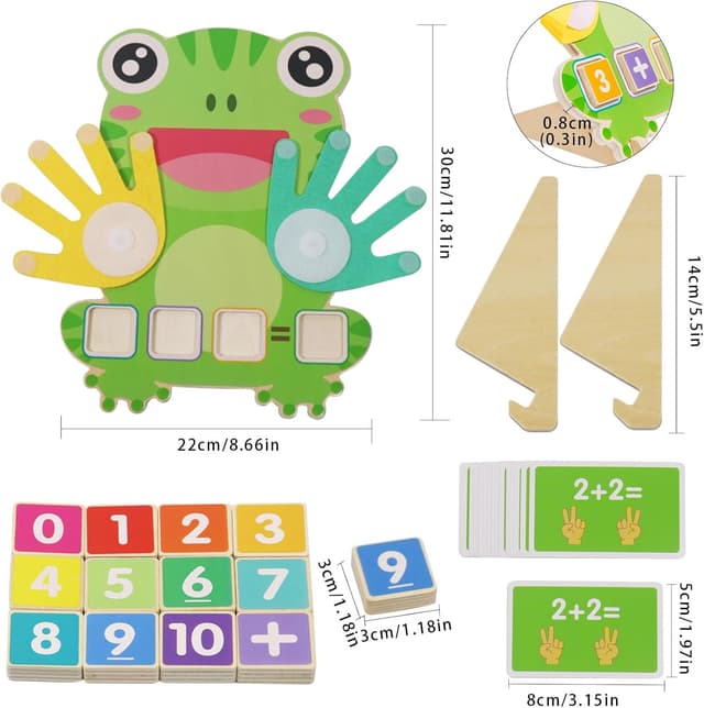 Detalle 2 de Holz Mathe-Zählspielzeug für Kinder ab 3