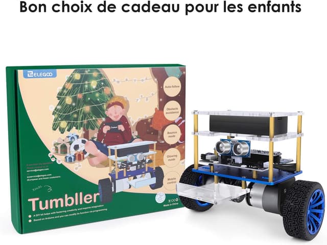 Detalle 2 de ELEGOO Tumbller kit voiture robot auto-équilibrée