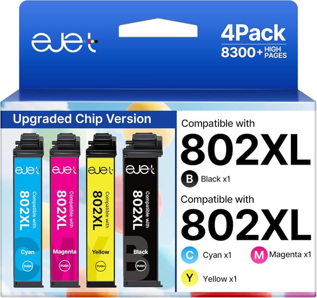 Detalle de 802XL 4-pack ink cartridges ๐จ