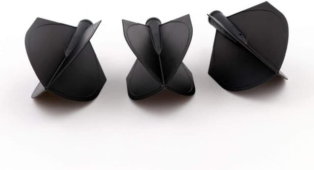 Detalle de CUESOUL TERO AK4 – ensemble de 3 fléchettes flights Standard Slim (bouclier, noir)