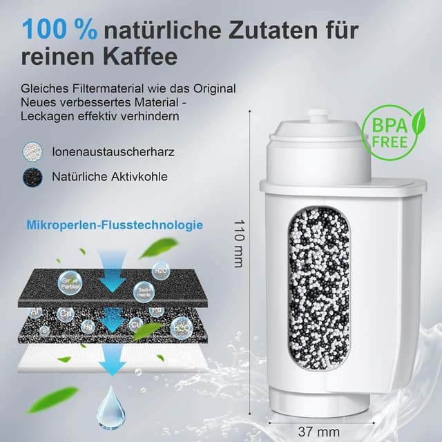 Detalle de Mutital Wasserfilter 6er-Pack für EQ Series