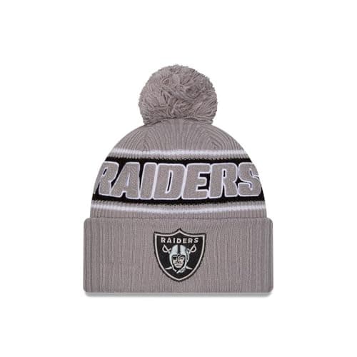 Imagen de New Era Las Vegas Raiders 2024 gorro con pompón en OfertitasTOP