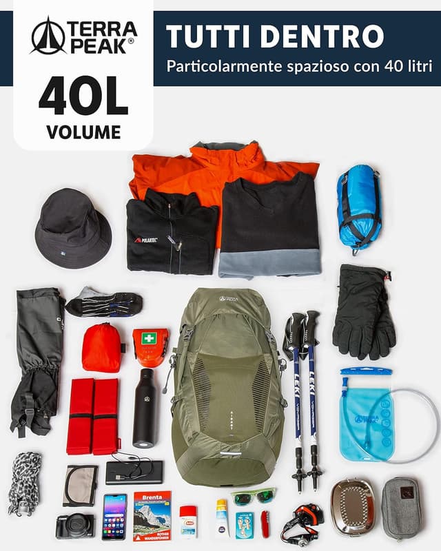 Detalle de Terra Peak Zaino trekking 40 litri AIRANT