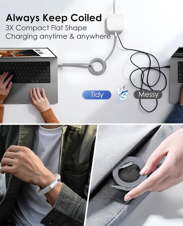 Thumbnail 5 de Magtame Flat 240W Magnetic USB‑C Cable 1M