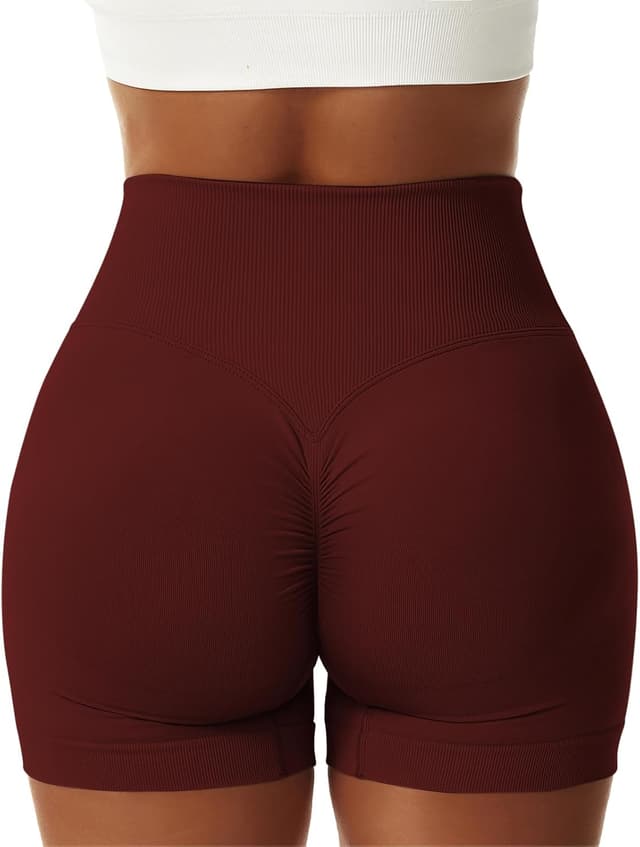 Detalle de Vertvie Damen Gym Shorts mit 4-Wege-Stretch