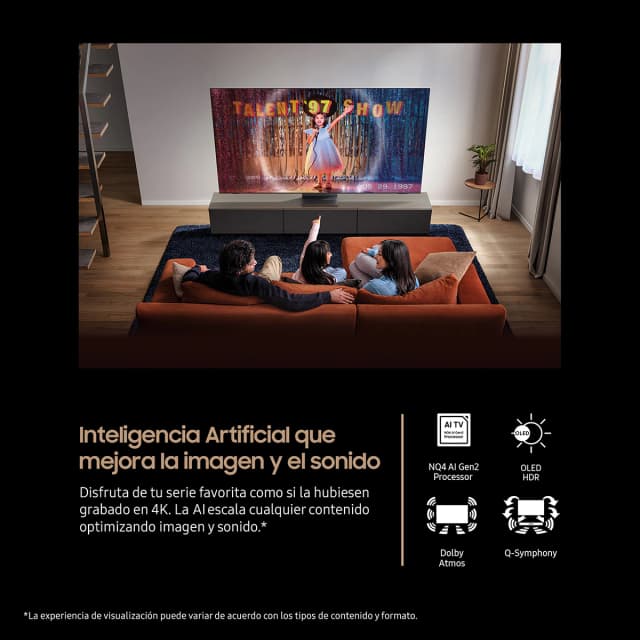 Detalle de Samsung TQ77S85FAEXXC 4K Vision AI TV de 195 cm