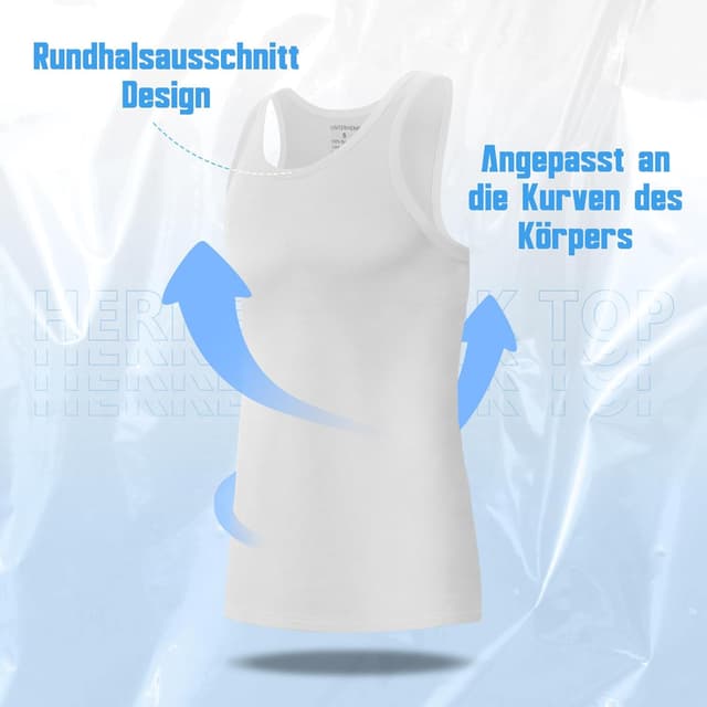 Detalle de Falechay canottiera uomo in cotone elasticizzato (confezione da 5)