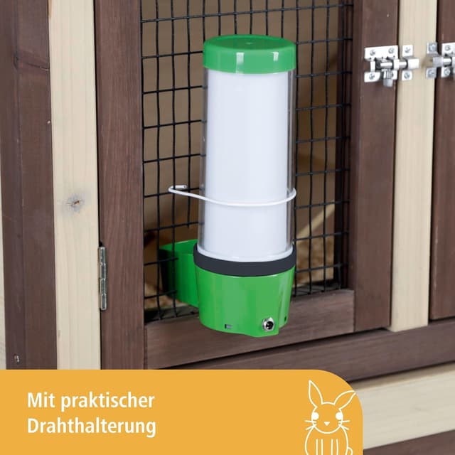 Detalle 1 de Kerbl Pet beheizbare Kleintiertränke NoFrost Superior 2.0 (grün) – frostfrei bis -20 °C