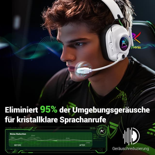 Thumbnail 4 de Krysenix KGH2 Gaming Headset 40 Stunden