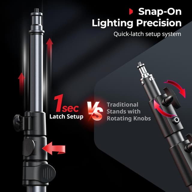 Thumbnail 6 de SMALLRIG 5475 treppiede per luci 190 cm pieghevole