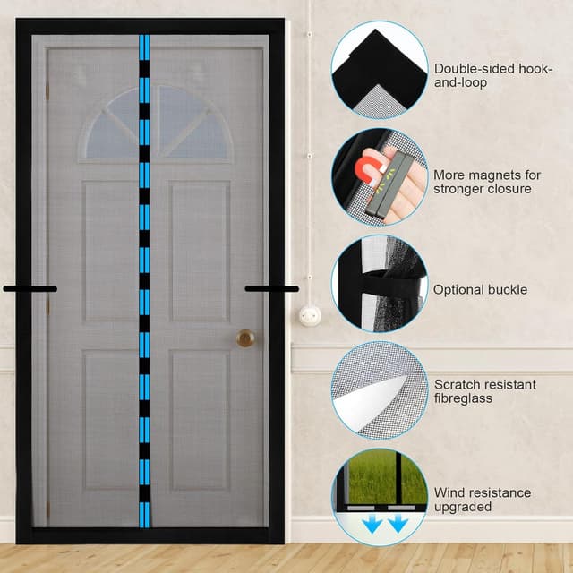 Detalle de Magnetic fly screen door 110x220cm