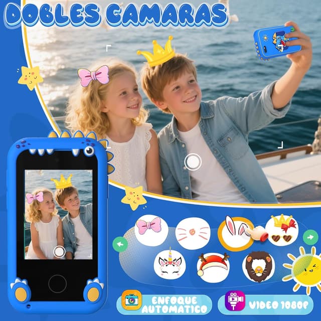 Detalle de Kinder Smartphone Spielzeug mit Dualkamera