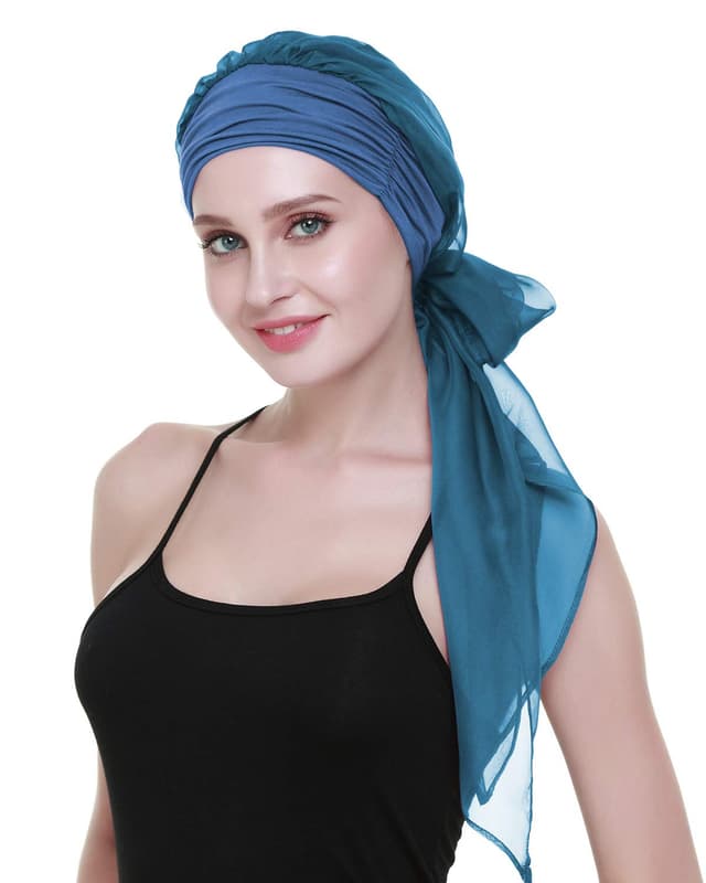 Thumbnail 6 de FocusCare Krebs Kopfbedeckung Schal-Turban aus Bambus-Viskose für Frauen mit Kopftuch bei Chemotherapie-Haarausfall