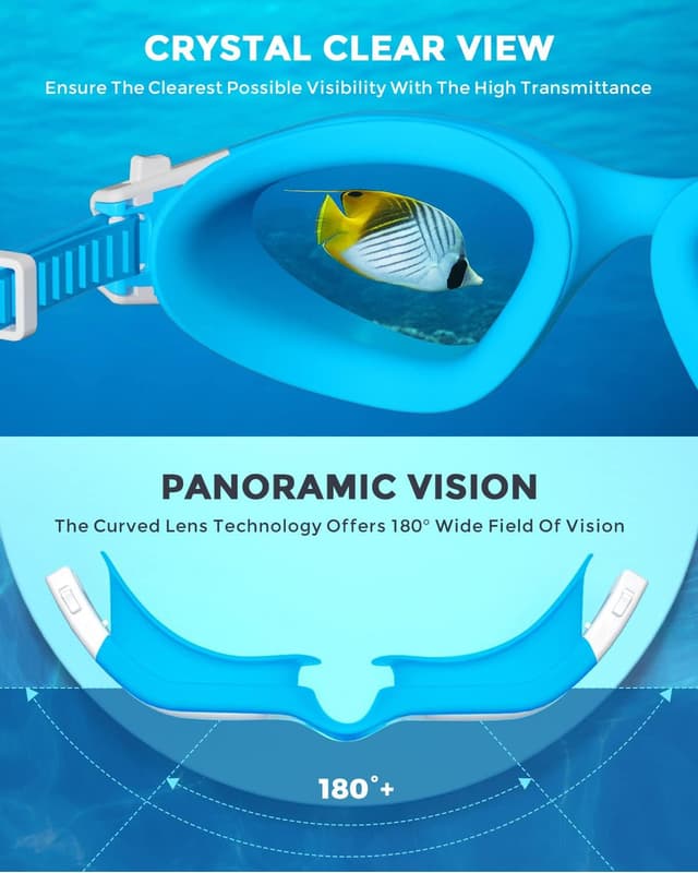 Thumbnail 6 de OMID Kids Swim Goggles P2mini (Polarised, Anti-fog, 3D Leak-proof Fit) for Ages 6–14