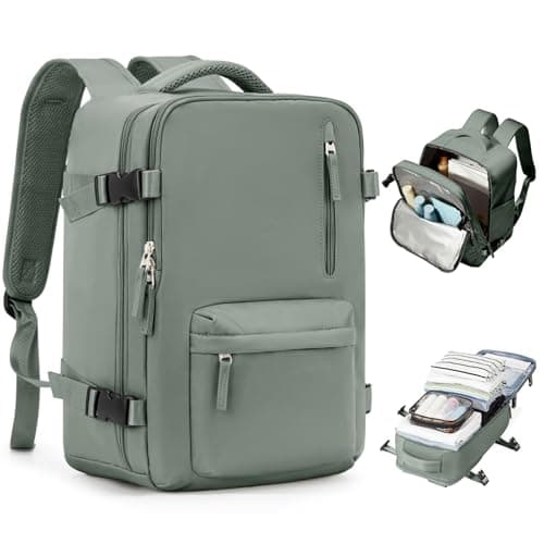 Detalle de SZLX Mochila de viaje cabina 40x20x25 (Ryanair) impermeable con compartimento antirrobo y “bolsa húmeda”