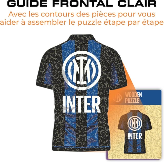 Thumbnail 6 de Iconic Puzzles Inter Maillot — puzzle en bois 150 pièces (taille S)