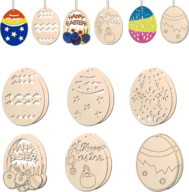 Imagen de Easter Wooden Egg Crafts DIY kit en OfertitasTOP