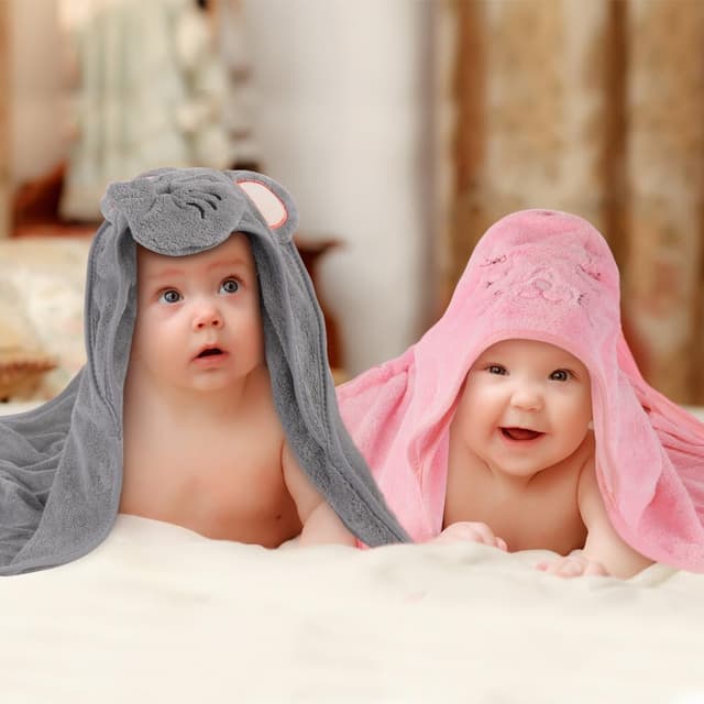 Detalle 2 de Aolso Kapuzenhandtuch Baby 80x80 cm