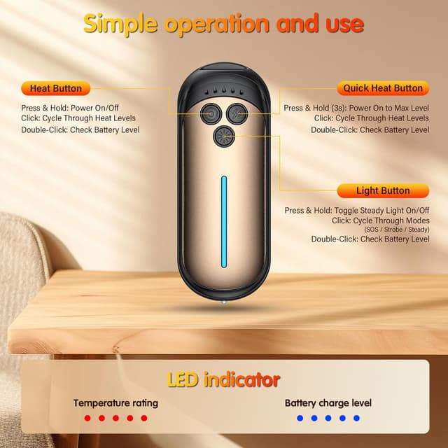 Thumbnail 3 de Eyoushow Hand Warmers 3000mAh 2-Pack