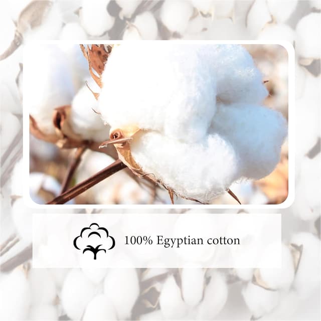 Detalle de Funky Gadgets Double Egyptian Cotton Flat Sheet (300 Thread Count) – 230 x 255cm white