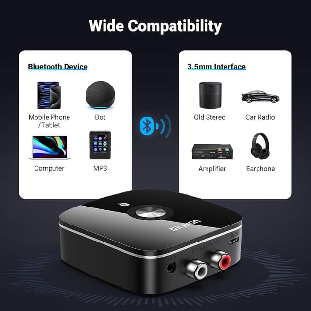 Detalle 2 de UGREEN Bluetooth receiver Bluetooth 5.3