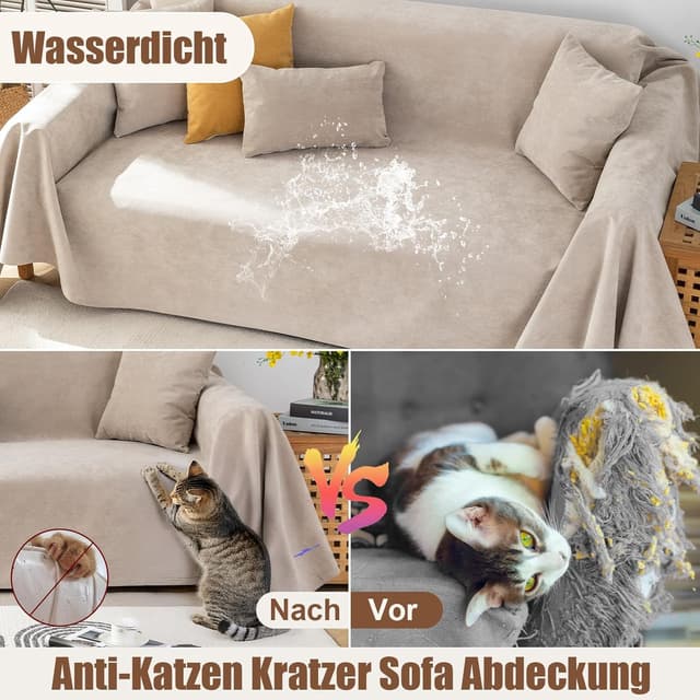 Detalle 2 de Royhom Copridivano antigraffio gatti 180x300