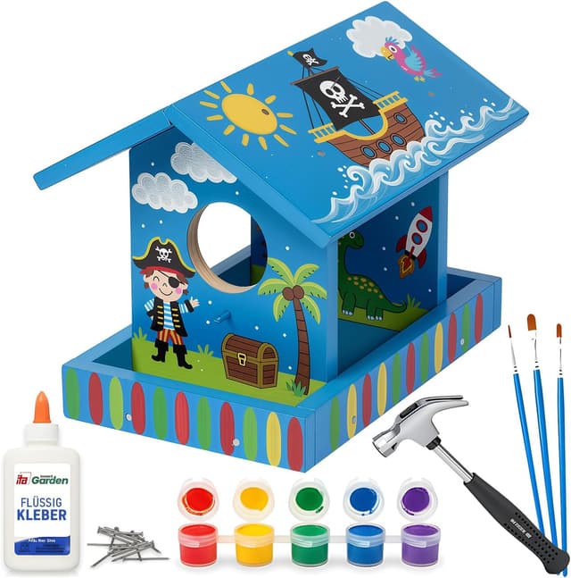 Detalle 2 de ITA DIY Vogelhaus Bausatz aus Kiefernholz