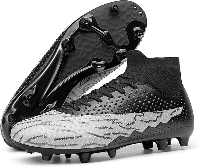 Detalle de DREAM PAIRS Men’s High-Top Firm Ground Soccer Cleats (FG/AG) for Training & Outdoor Play