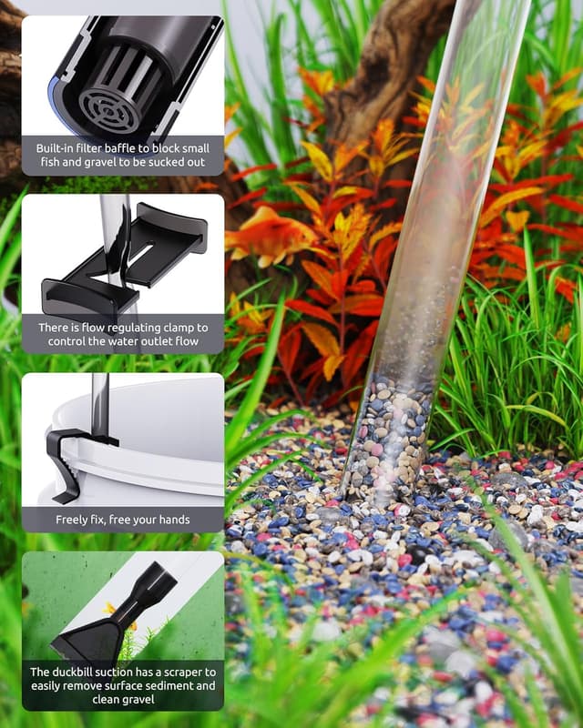 Detalle de SEAOURA aquarium gravel cleaner siphon