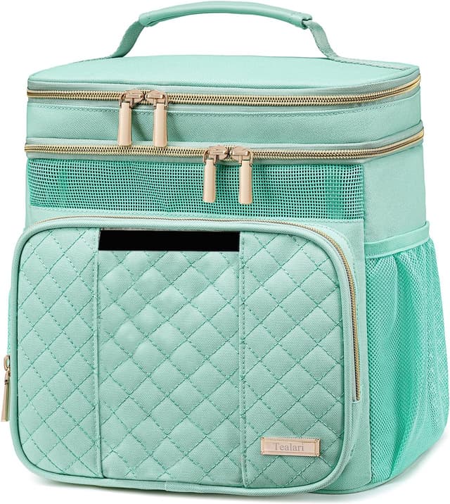 Detalle de Tealari Large Toiletry Bag Shower Caddy with Hanging Hook & Transparent Waterproof Phone Pocket