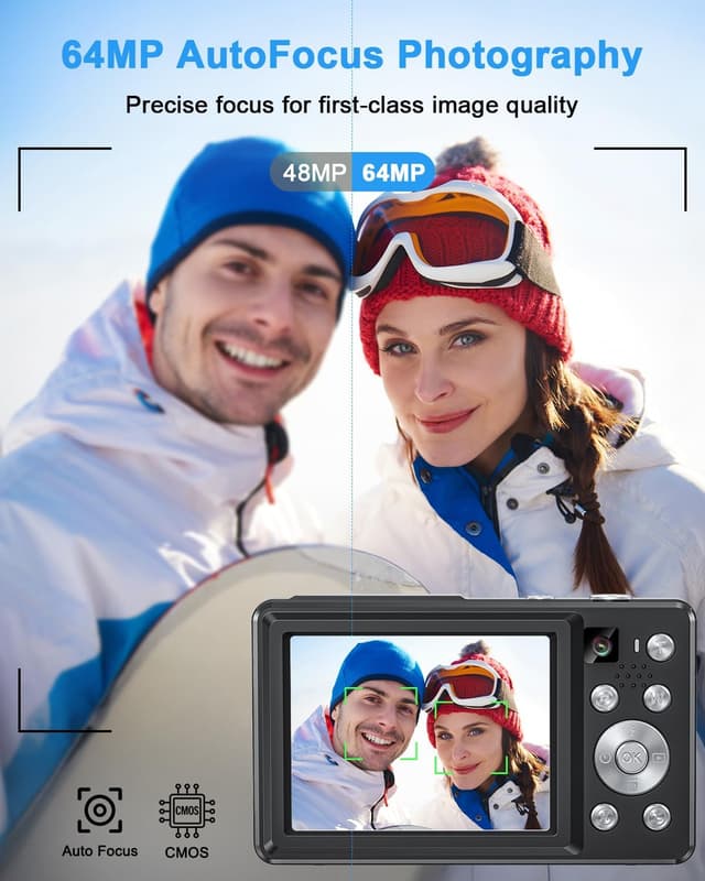 Thumbnail 3 de Camkory Digitalkamera 4K 64MP