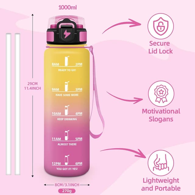 Thumbnail 4 de Mulbijeo Gourde 1L avec paille