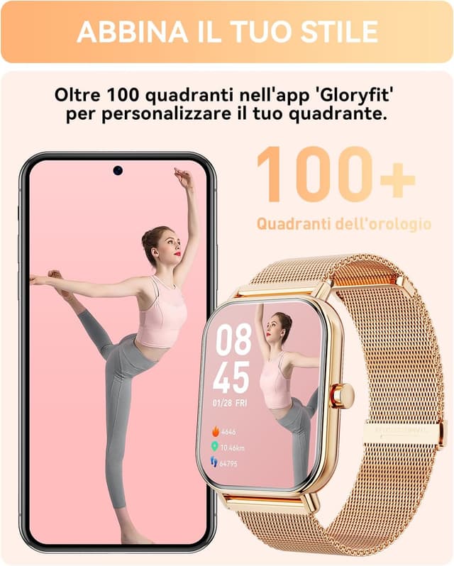 Thumbnail 1 de Smartwatch con chiamate Bluetooth 1,85"