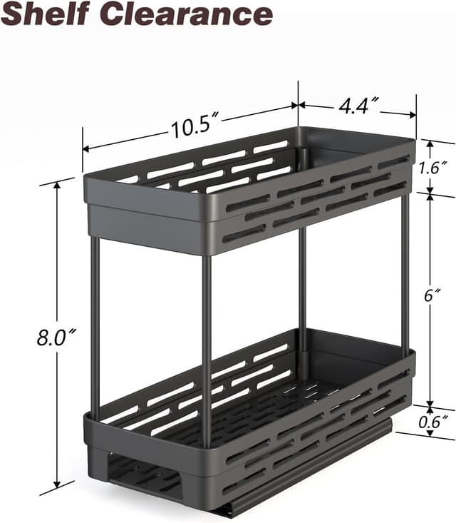 Thumbnail 3 de Pull Out Spice Rack Organizer 2-Tier 3-Pack 12