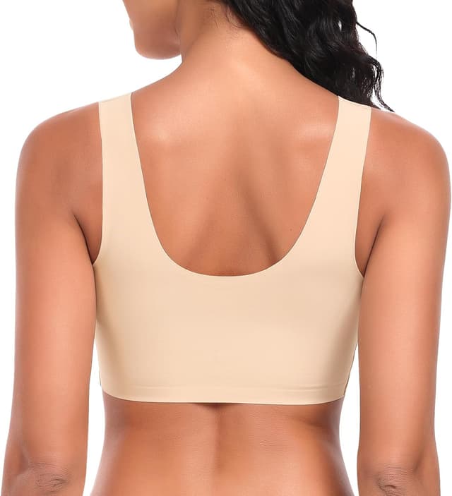 Detalle 2 de Damen BH ohne Bügel mit nahtlosem Komfort-Fit (T-Shirt/Soft-Bralette) – gepolsterte, abnehmbare Cups