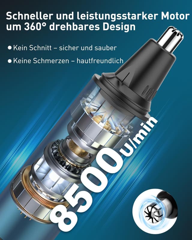 Thumbnail 2 de USB wiederaufladbarer Nasenhaartrimmer 60 min ⌦