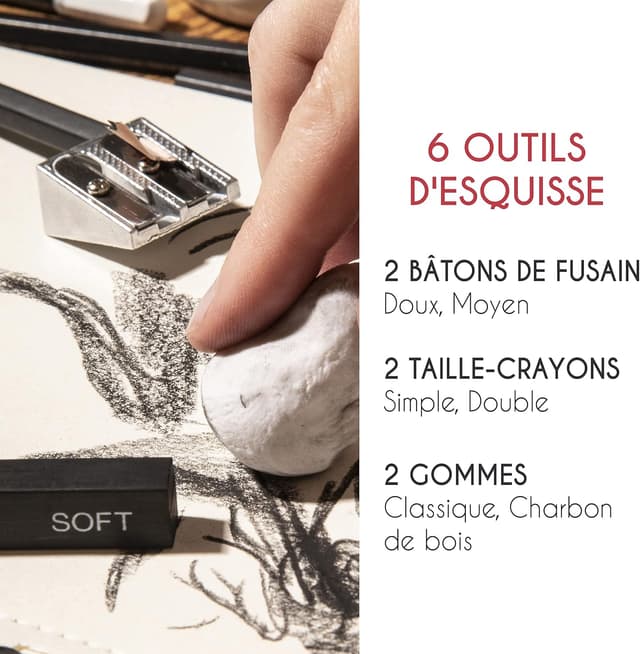 Thumbnail 4 de Kit de dessin complet 19 accessoires 🎨