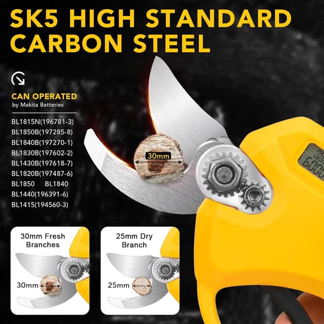 Thumbnail 4 de Gisam Profesional 40MM Tijeras de Podar eléctricas 📷