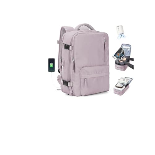 Detalle de SZLX Mochila de vacío para equipaje de mano (cabina) con bomba y compresión, tamaño Ryanair