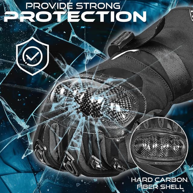 Thumbnail 6 de BEAST RAGE Winter Motorcycle Gloves — Waterproof touchscreen