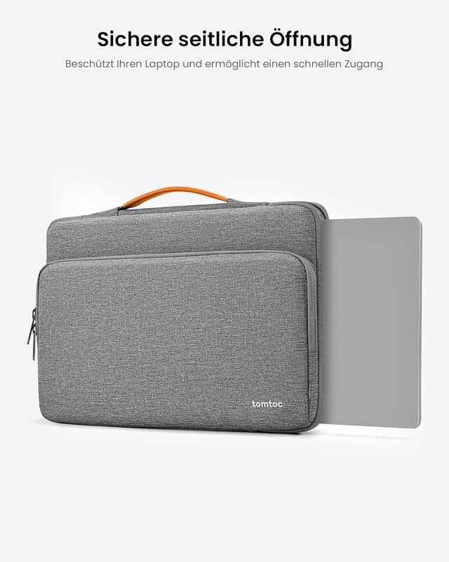 Detalle de tomtoc Laptoptasche für 14" (kompatibel u. a. mit MacBook Pro 14" M-Serie & Surface 7 13,8") mit 360°-Schutz