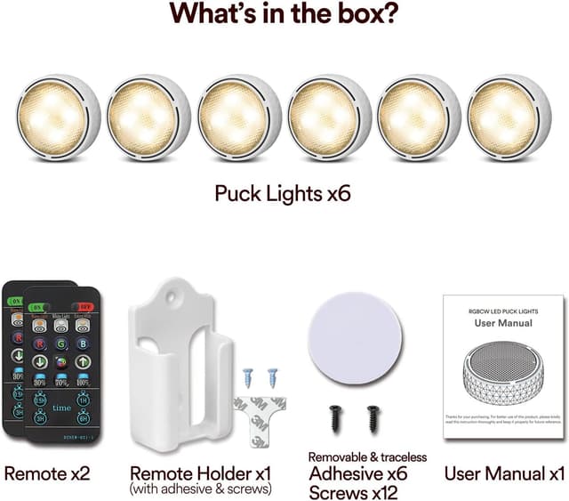 Thumbnail 5 de Onumii Under Cupboard Light RGB 6 Pack