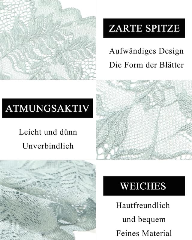 Thumbnail 2 de FINETOO 5er Pack Unterhosen Damen Spitze S‑XL