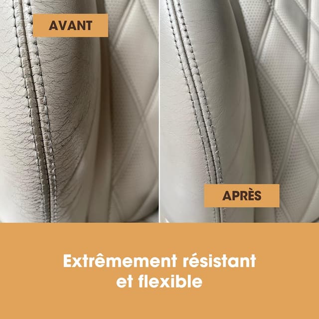 Thumbnail 4 de Furniture Clinic Peinture cuir Brun Clair 500ml 🎨