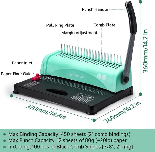 Thumbnail 6 de OFFNOVA Bindemaschine 450 Blatt