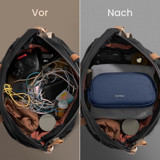 Detalle 2 de tomtoc Light-T12 Kabeltasche / Zubehörtasche (Aufbewahrungstasche für Reise-Elektronik)