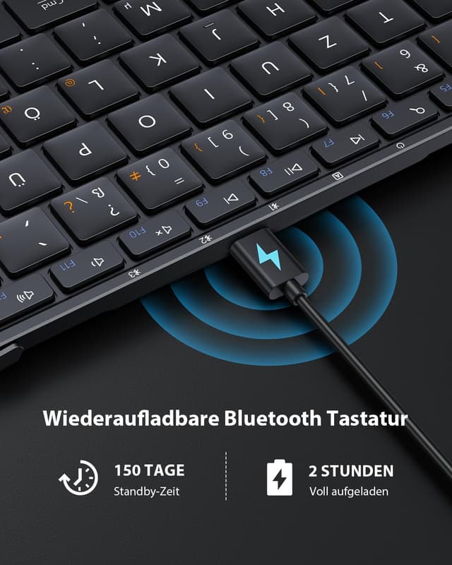 Thumbnail 5 de ProtoArc XK01 Faltbare Tastatur 210 mAh ⌨