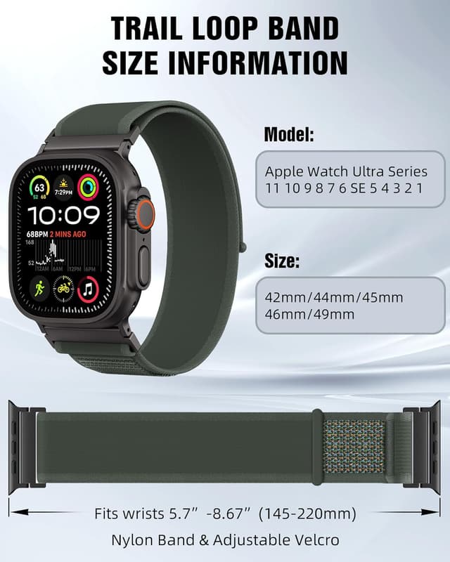 Thumbnail 2 de Higgs Trail Loop Nylon Armband 44–49 mm