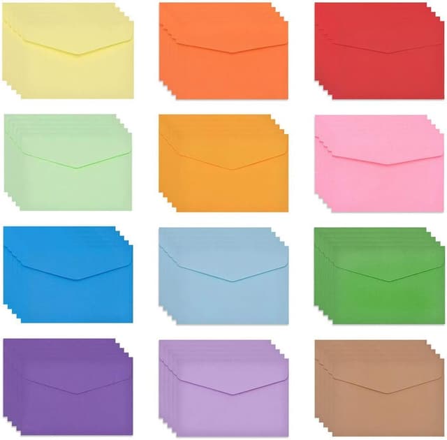 Detalle 1 de nuoshen Mini Colored Envelopes 11.5 x 8.2cm